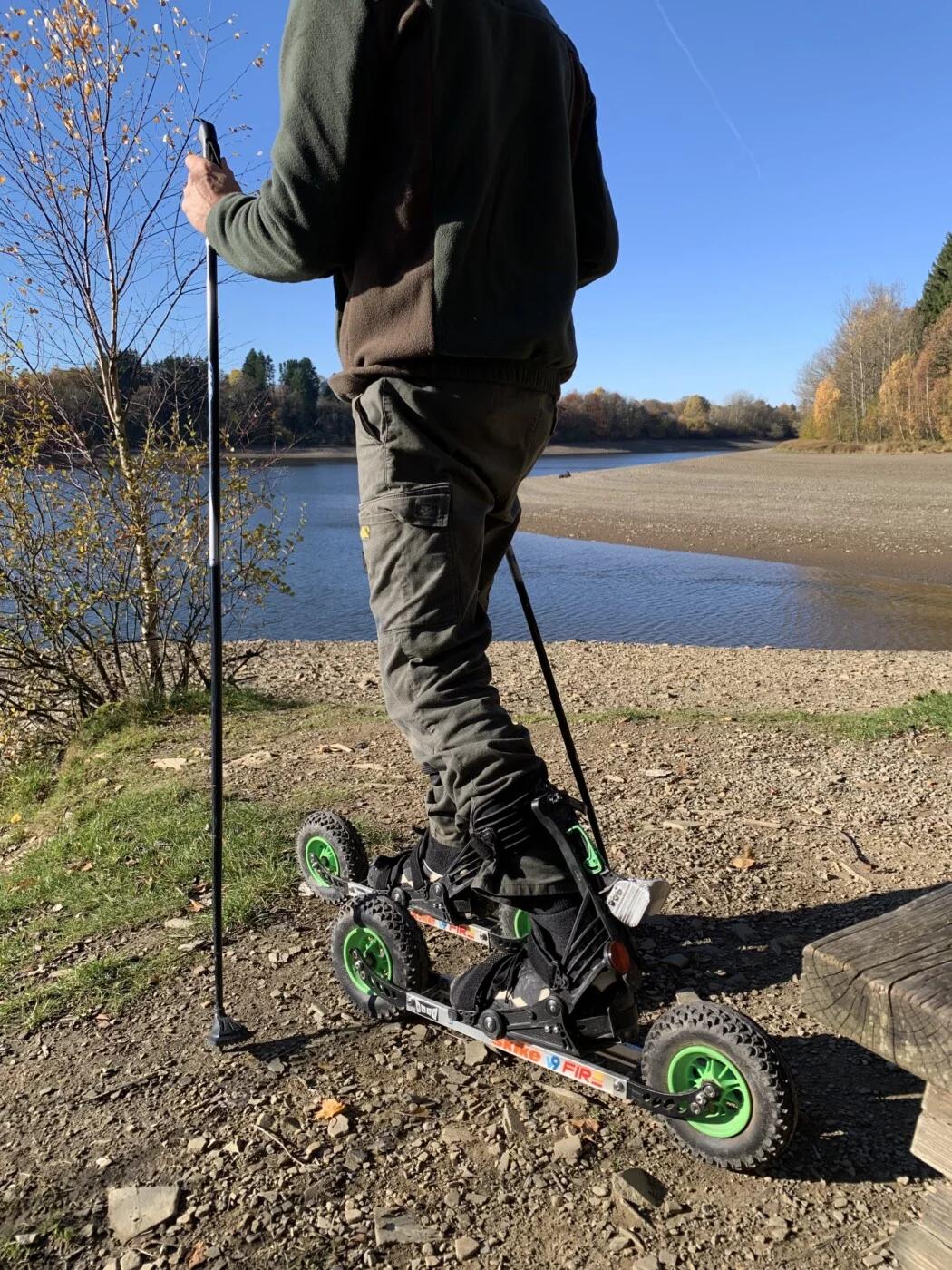 Balade en Skike autour du lac de Butgenbach